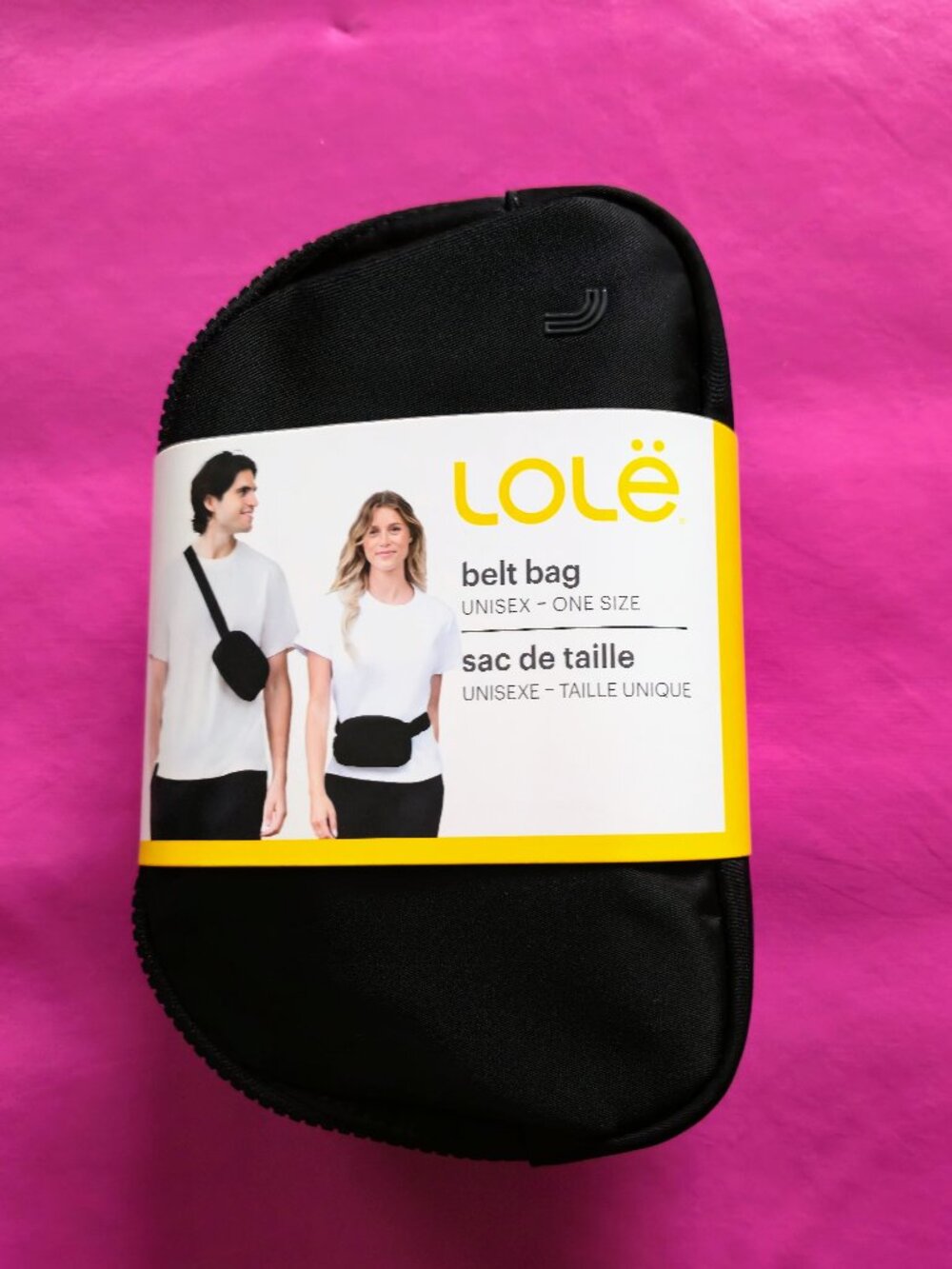 Lole Unisex Belt Bag in Black, BNWT